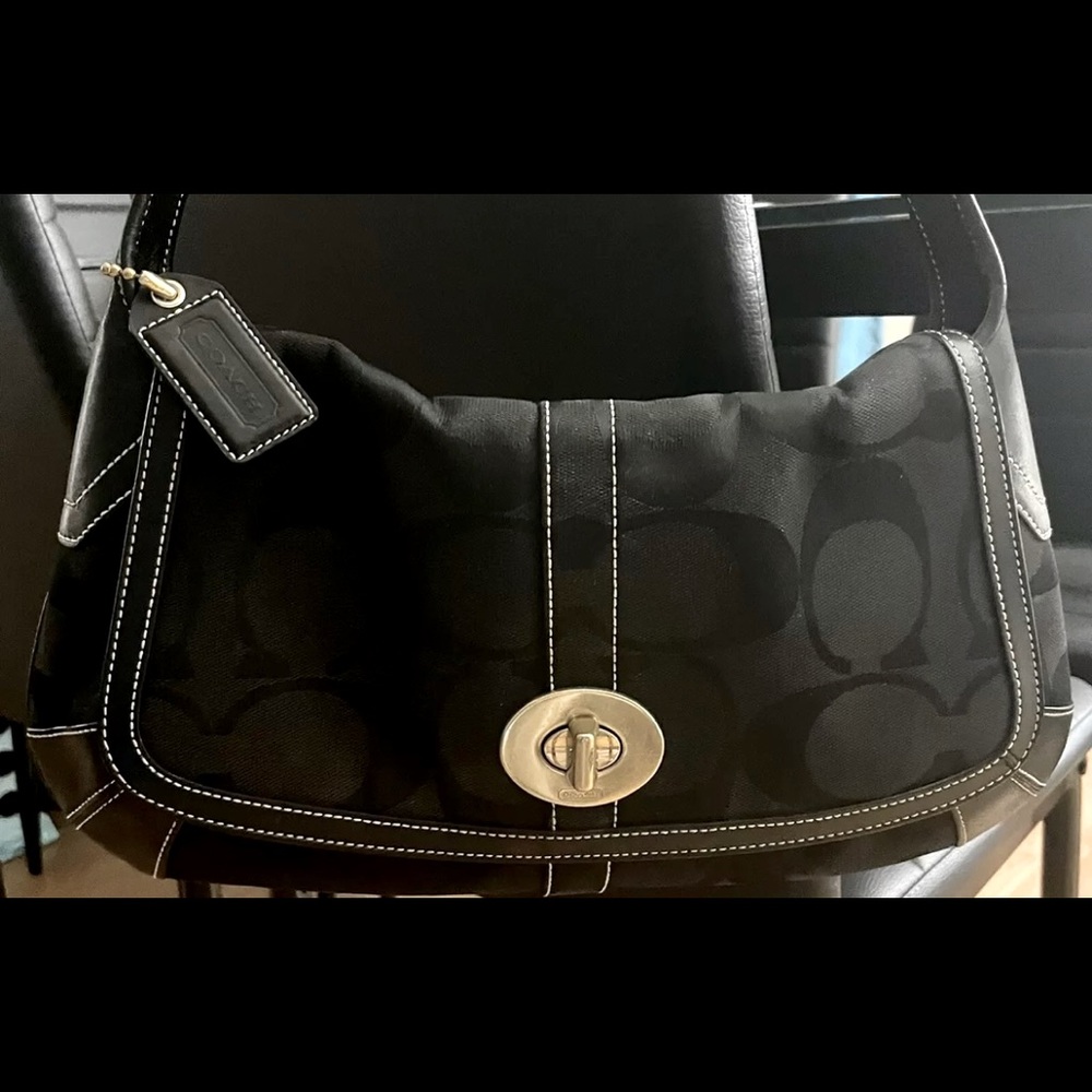 COACH Black, Vintage Shoulder Bag #325063861355 *EXCELLENT CONDITION*